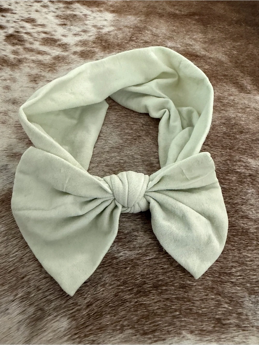 Soft Mint Bow baby Headband